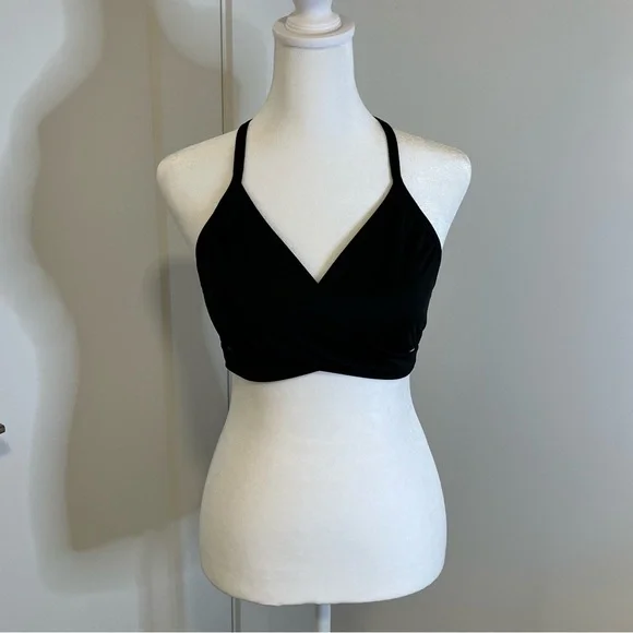 VICTORIAS SECRET PINK Black Wrap Bralette - FREE SHIPPING on Bundles $85+ - Picture 2 of 14